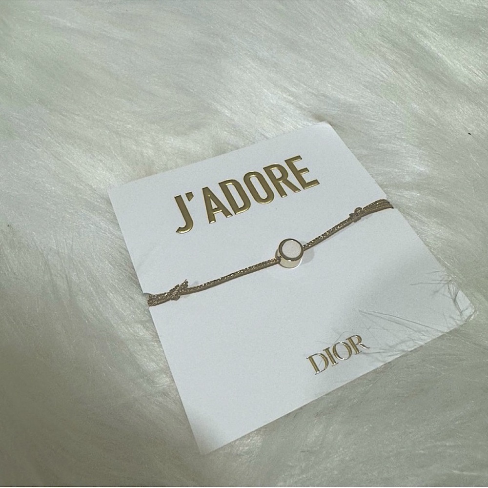 Dior J’adore e Adjustable Bracelet with Ceramic Charm